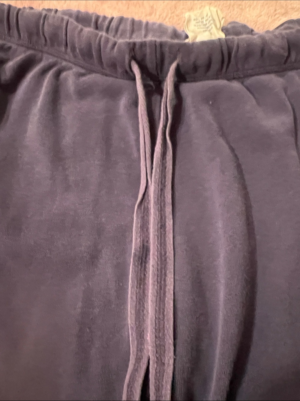 PINK Victoria's Secret Navy Sweatpants with Red & White Graphics - Picture 7 of 9